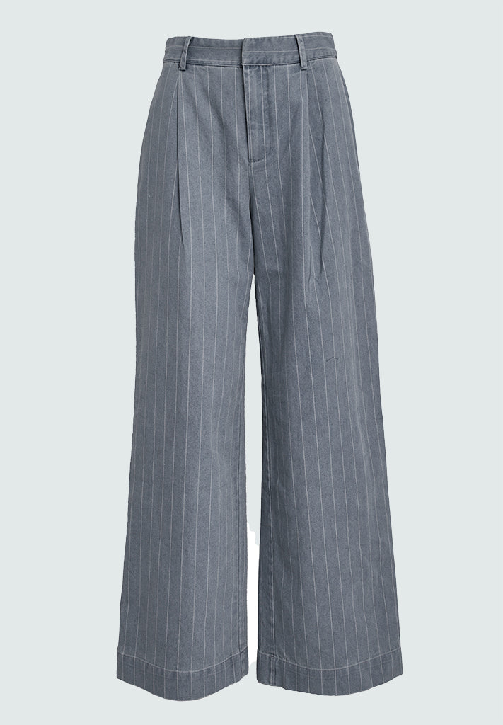 Minus MSPria High Waist Pant Bukser Lyseblå