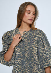 Minus MSRana Short Jacket Jakker 9011P Brown Leo Print