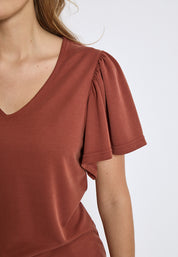 Minus MSRianne T-Shirt T-Shirt 4800 Smoked Paprika
