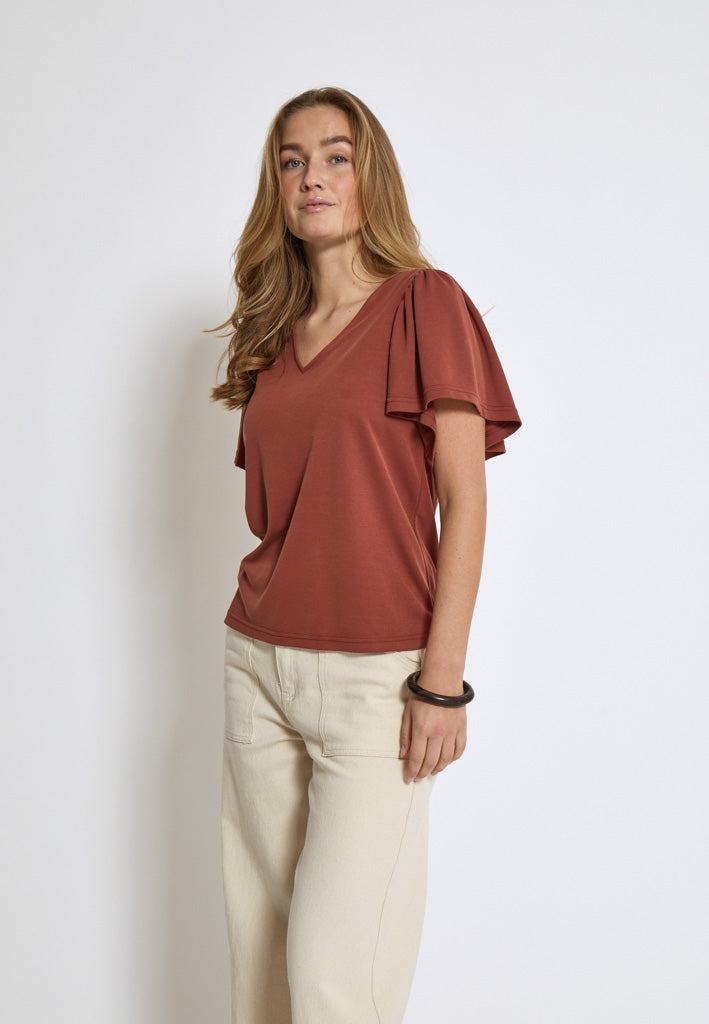 Minus MSRianne T-Shirt T-Shirt 4800 Smoked Paprika