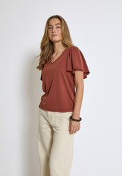 Minus MSRianne T-Shirt T-Shirt 4800 Smoked Paprika