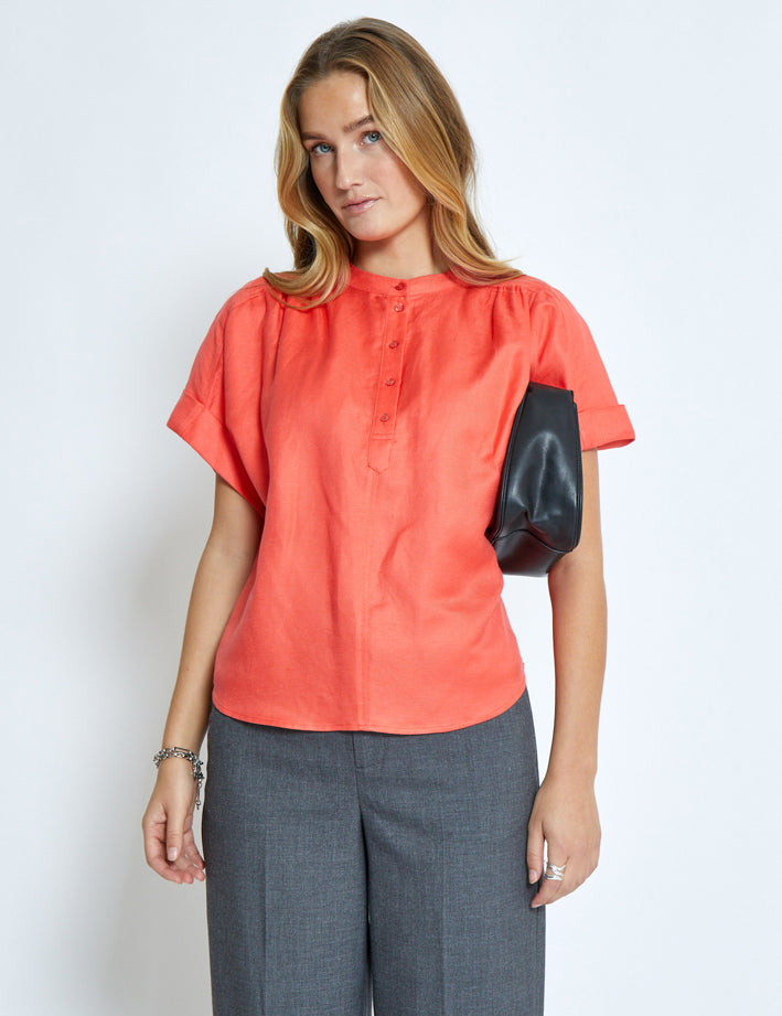 Minus MSSabbi Linen Blouse Bluser 641 Dubarry