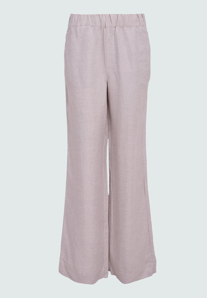 Minus MSSabbi Linen Pant Bukser 353M Nomad Sand Melange