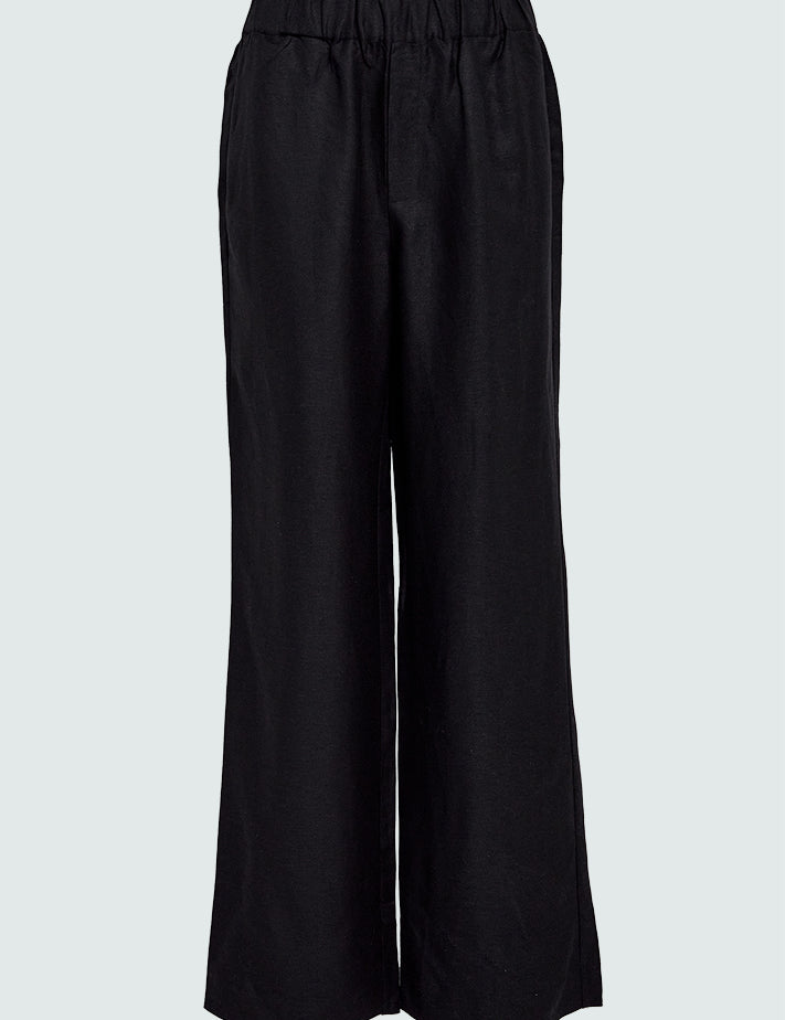 Minus MSSabbi Linen Pant Bukser Sort