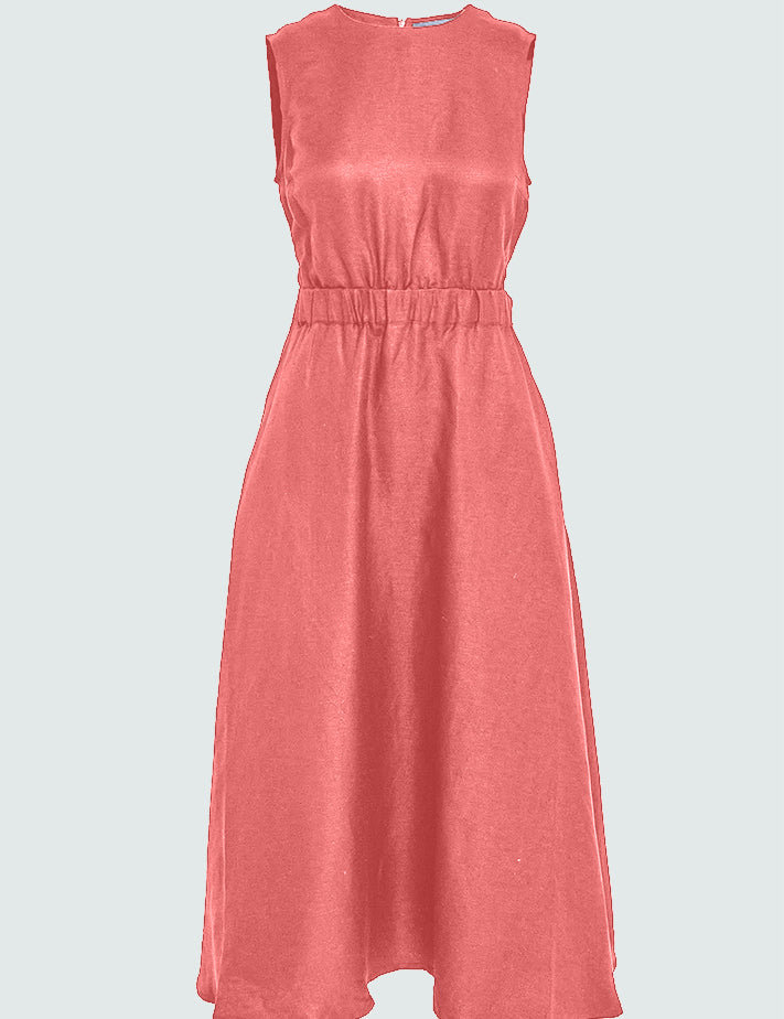Minus MSSabbi Midi Linen Dress Kjoler 641 Dubarry