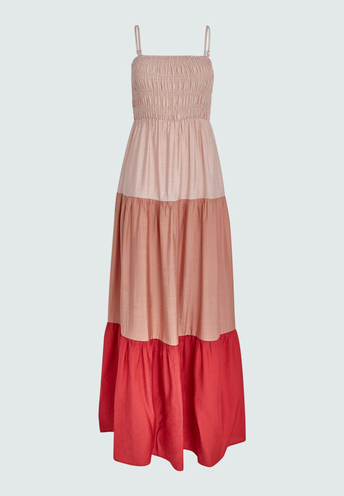 Minus MSSeria Maxi Kjole Kjoler 0928 Canyon Sunset Peach