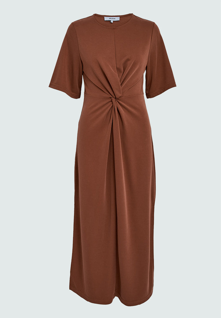 Minus MSSevera Midi Modal Dress Kjoler 4800 Smoked Paprika