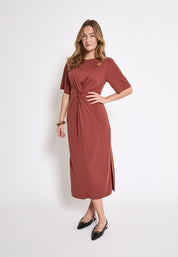 Minus MSSevera Midi Modal Dress Kjoler 4800 Smoked Paprika