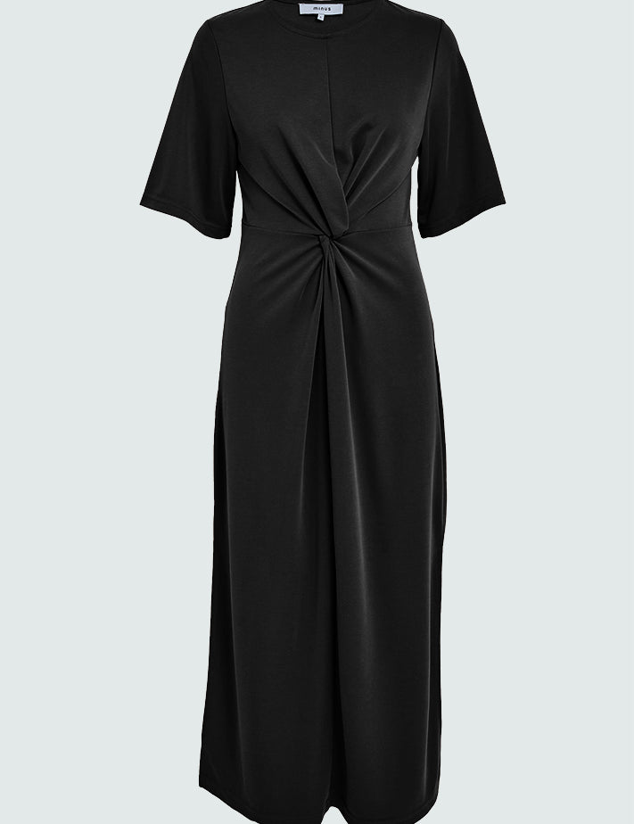 Minus MSSevera Midi Modal Dress Kjoler Sort