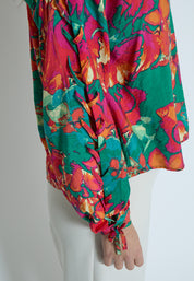Minus MSThilda V Bluse Bluser 7220P Teaberry Pink Print