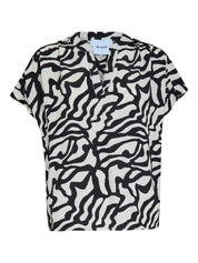 Minus MSTiana Bluse Bluser 235P Cloud Dancer Print