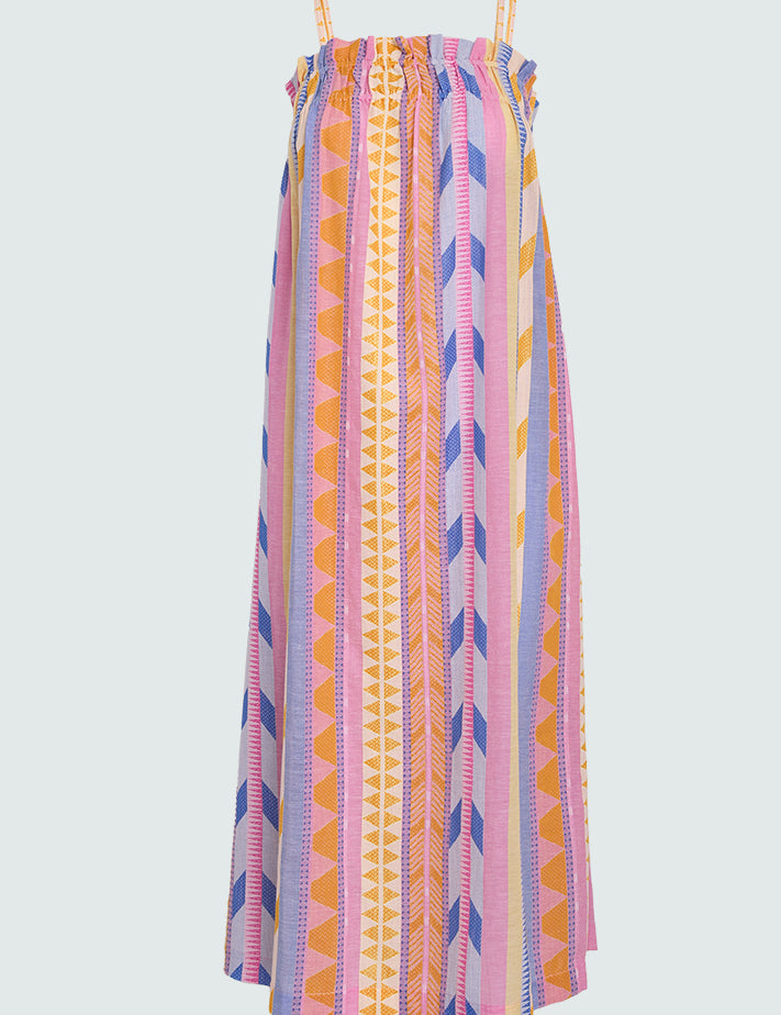 Minus MSToya Midi Dress Kjoler 6029 Orchid Pink