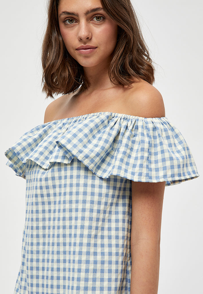 Minus MSValika Top Toppe 9416C Lemon Sorbet Checked