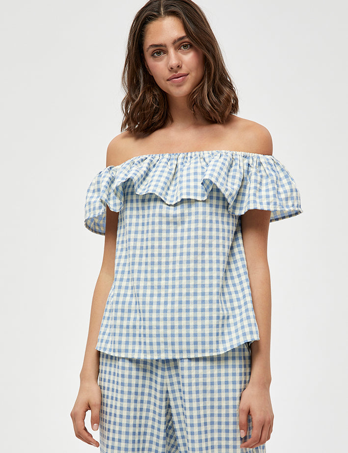 Minus MSValika Top Toppe 9416C Lemon Sorbet Checked