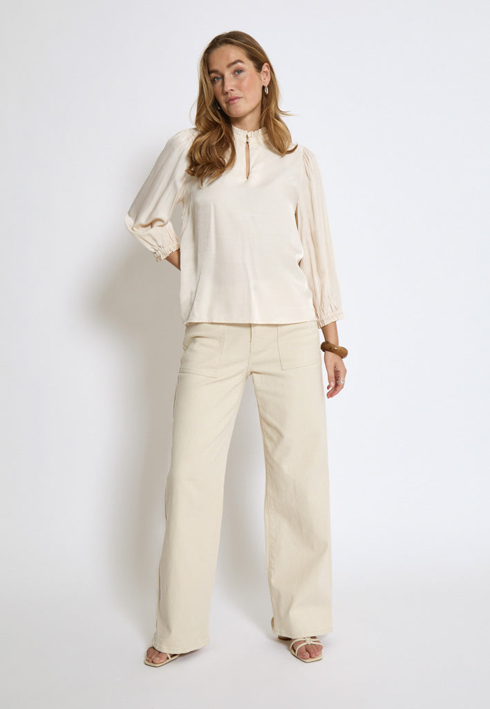 Minus MSVelly Bluse Bluser 0175 Light Birch