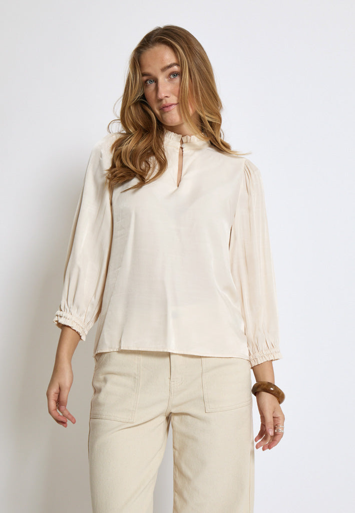 Minus MSVelly Bluse Bluser 0175 Light Birch