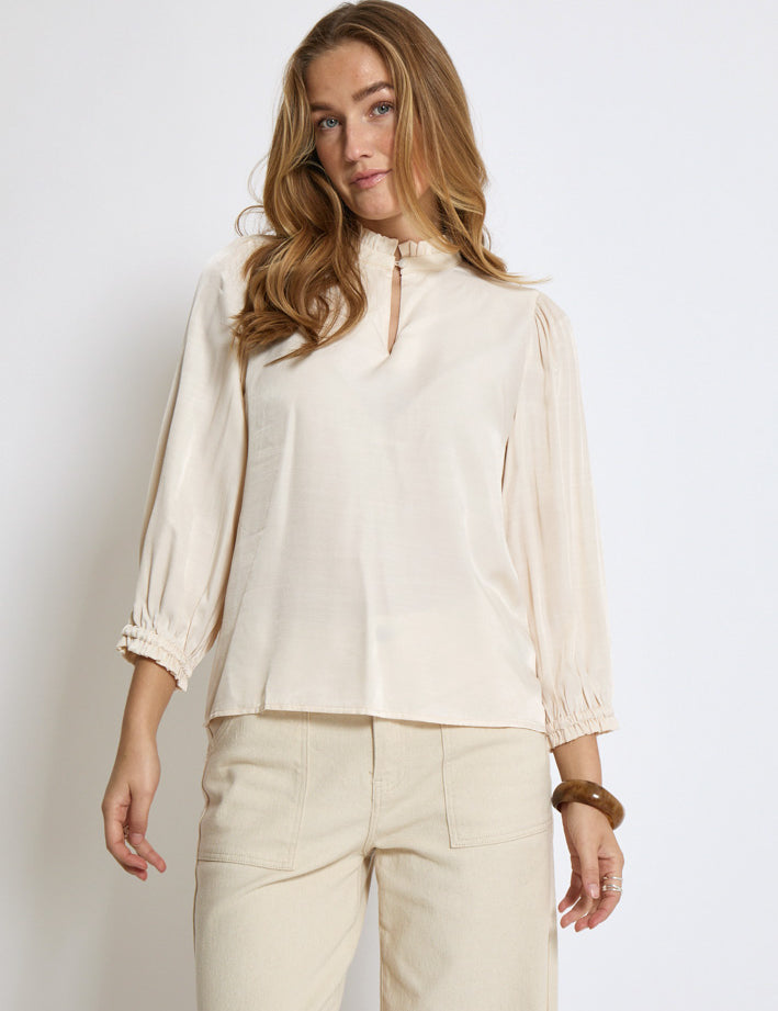 Minus MSVelly Bluse Bluser 0175 Light Birch