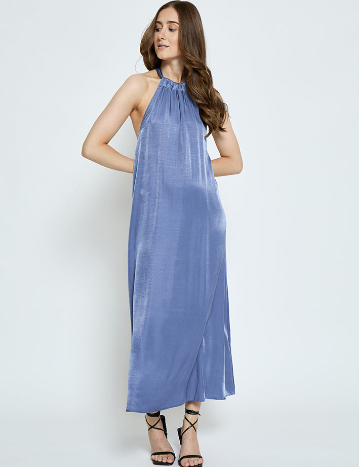 Minus MSVimia Kjole Kjoler 1050 Dark Vista Blue
