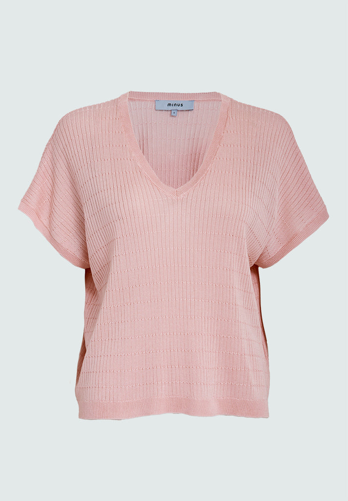 Minus MSVivi Batsleeve Knit T-Shirt T-Shirt 6029 Orchid Pink