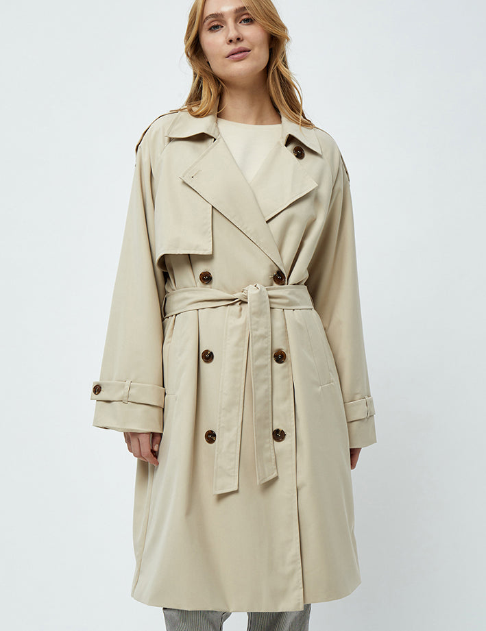 Peppercorn Maggie Trenchcoat Jakker 435 Safari