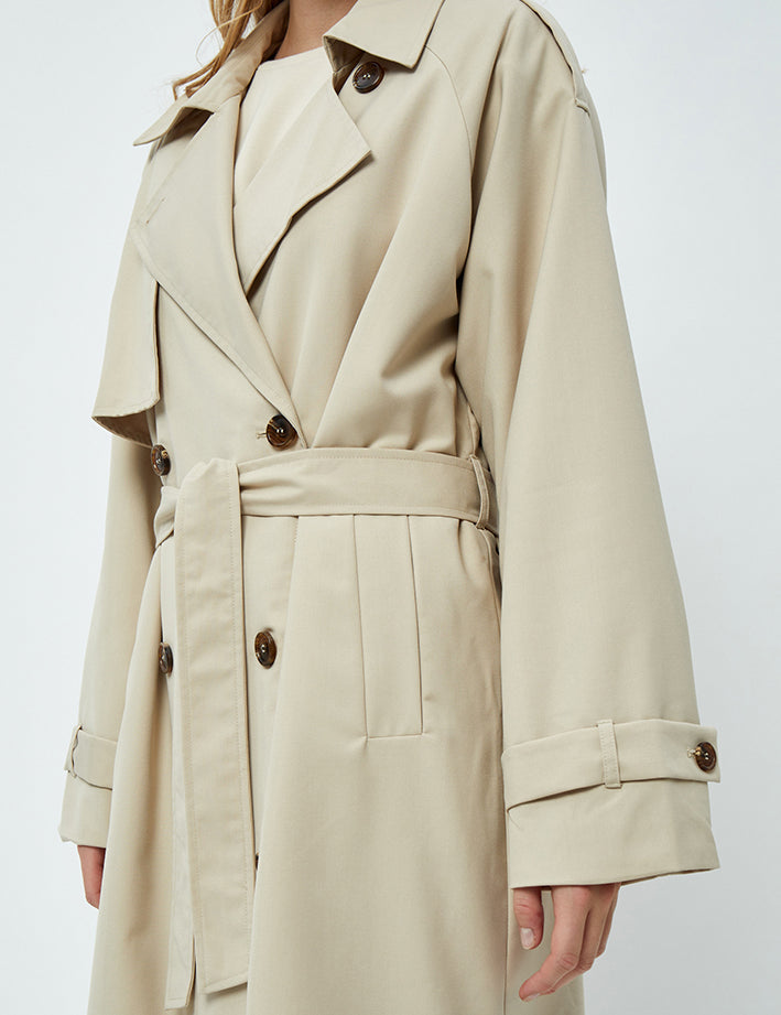 Peppercorn Maggie Trenchcoat Jakker 435 Safari