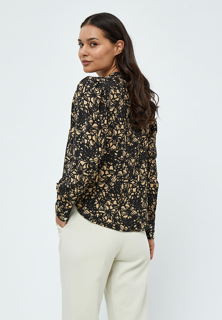 Peppercorn Malene Bluse Bluser 9000P Black Print