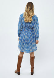 Peppercorn Marika Harmonia Skjortekjole Kjoler 2993P Marina Blue Print