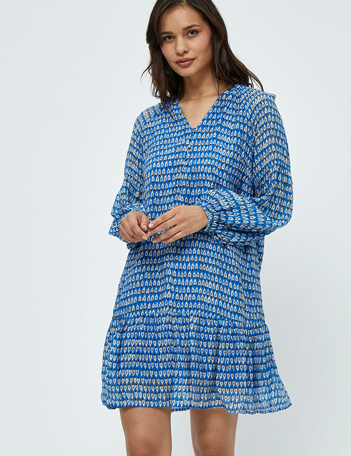 Peppercorn Marika Hensley Kjole Kjoler 2993P Marina Blue Print