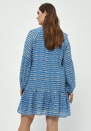 Peppercorn Marika Hensley Kjole Curve Kjoler 2993P Marina Blue Print