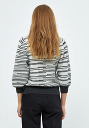 Minus Marilou Pullover Pullover 2323S High-rise Grey Stripe