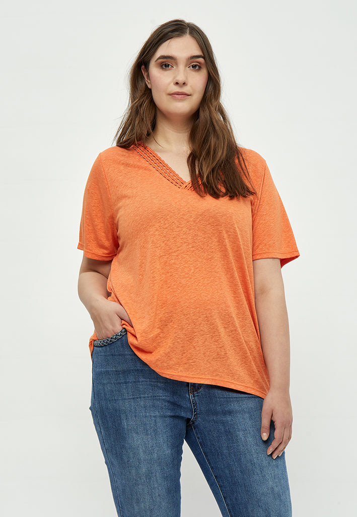 Peppercorn Marina T-Shirt Curve T-Shirt 6740 Firecracker