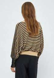Peppercorn Mathilda Ballonærme Pullover Pullover 9000S Black Stripe
