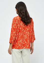 Peppercorn Millie Skjorte Skjorter 6722P Intense Orange Print