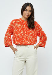 Peppercorn Millie Skjorte Skjorter 6722P Intense Orange Print