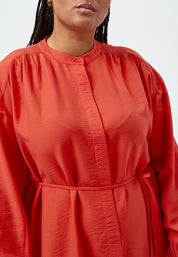 Peppercorn Mirinda Harmonia Skjortekjole Curve Kjoler 6722 Intense Orange