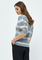 Minus Misja Strik Tee T-Shirt 5024S Royal Blue Stripe