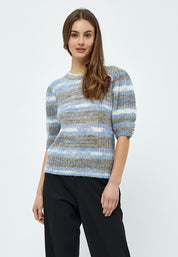 Minus Misja Strik Tee T-Shirt 5024S Royal Blue Stripe