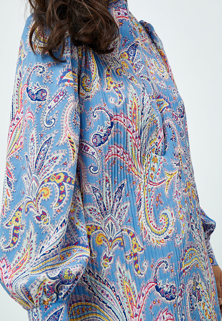 Peppercorn Mitzi Midi Kjole Kjoler 2993P Marina Blue Print