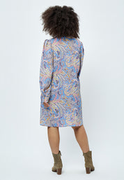Peppercorn Mitzi Midi Kjole Curve Kjoler 2993P Marina Blue Print