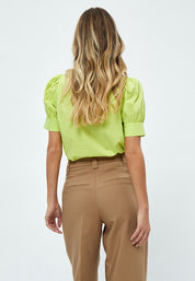 Peppercorn Molly Kortærmet Skjorte Skjorter 6062 Green Lemonade