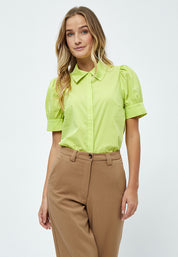 Peppercorn Molly Kortærmet Skjorte Skjorter 6062 Green Lemonade