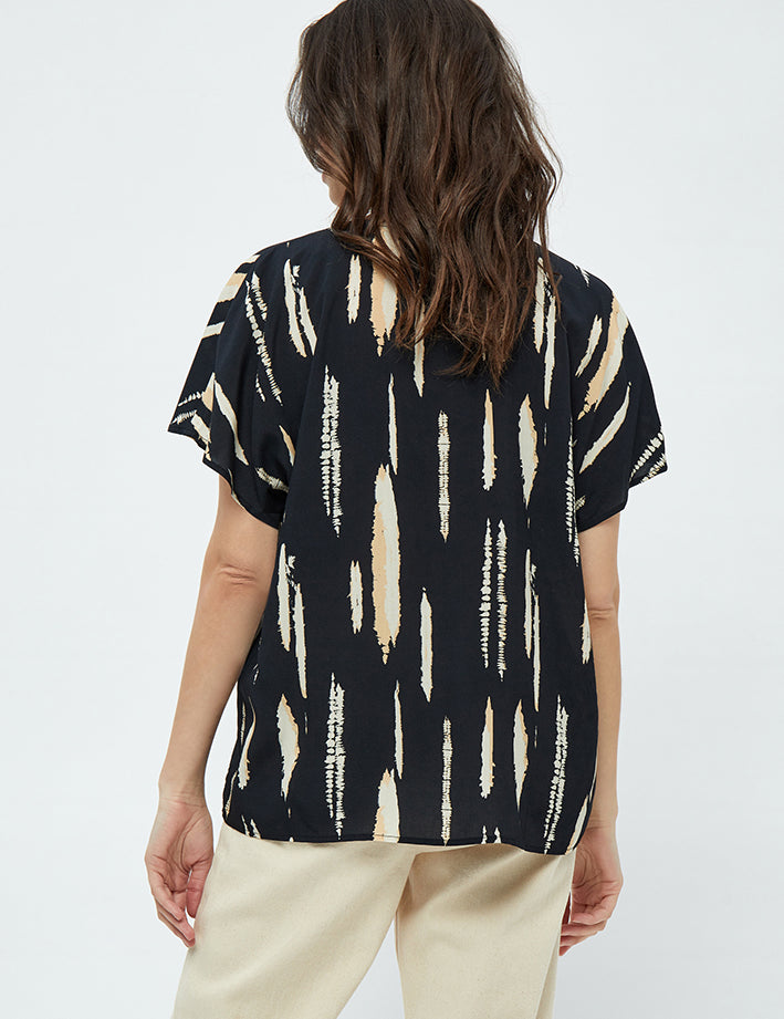 Peppercorn Nalia Elara Bluse Bluser 0273P Warm Sand Print