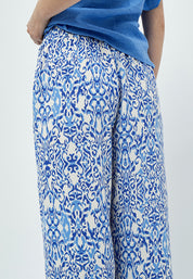 Peppercorn Nicoline Bukser Bukser 2993P Marina Blue Print