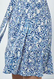 Peppercorn Nicoline Short Slå-om Kjole Kjoler 2993P Marina Blue Print