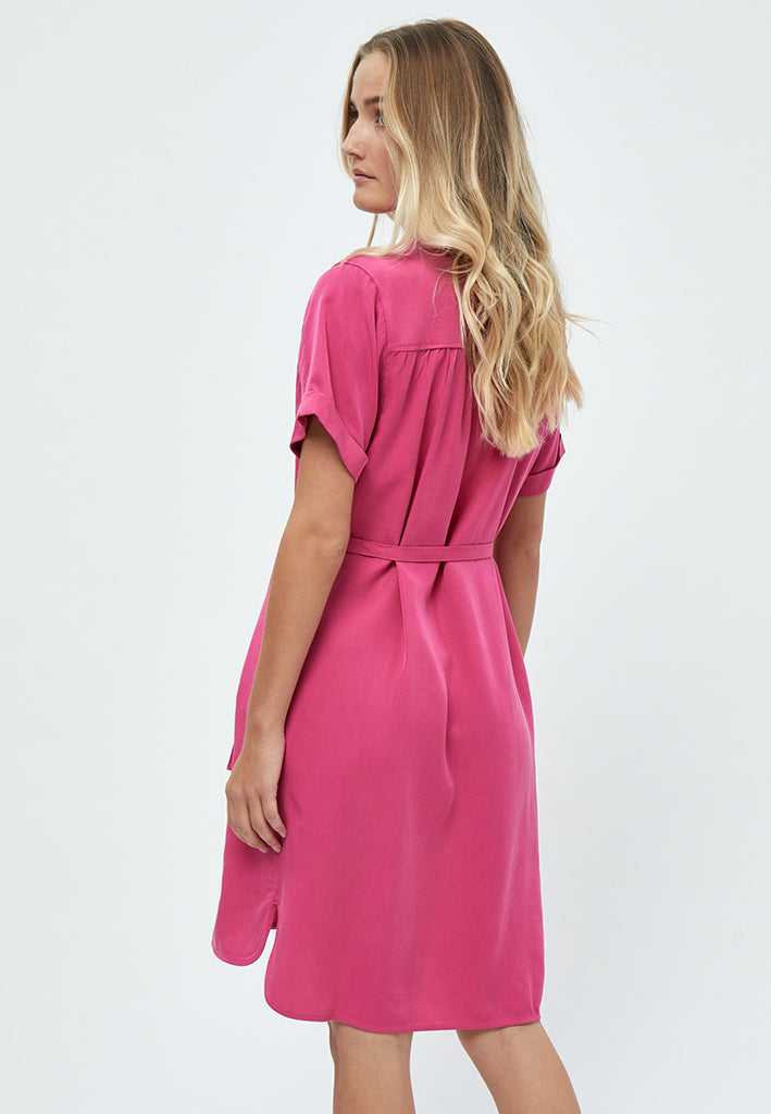 Minus Nilin Skjortekjole Kjoler 7211 Super Pink