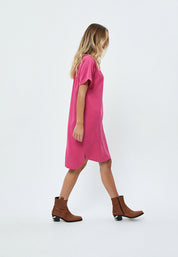Minus Nilin Skjortekjole Kjoler 7211 Super Pink