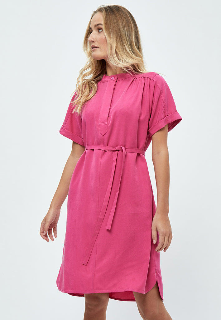 Minus Nilin Skjortekjole Kjoler 7211 Super Pink
