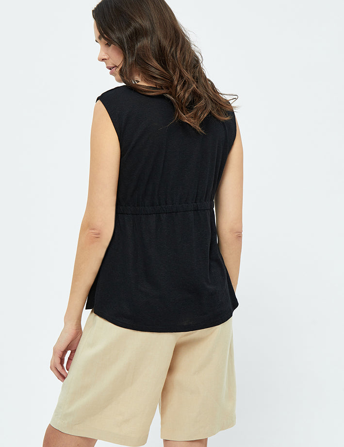 Peppercorn Nola Top Toppe Sort