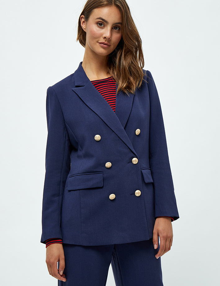 Peppercorn Nora Angelia Double Breasted Blazer Blazer 1550 NAVY