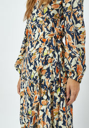 Peppercorn Odette Midi Slå-Om Kjole Kjoler 2958P Jet Black Print